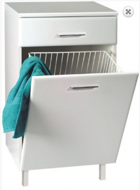 Aqualine ZOJA/KERAMIA FRESH skříňka spodní s košem 50x78x29cm, bílá   (51310)