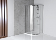 Aqualine čtvrtkruhová sprchová zástěna 800x800mm ARLETA  HLS800