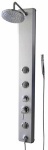 Multi sprchový panel  140 cm, hliník, 3 funkce, s pákovou baterií BASICSHOWER