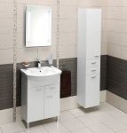 Aqualine ZOJA/KERAMIA FRESH skříňka vysoká 35x184x29cm, levá, bílá   (51220)