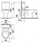WC kombi  Neo 6139.3.000.787.1 zadní odpad