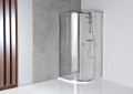 Aqualine čtvrtkruhová sprchová zástěna 800x800mm ARLETA  HLS800