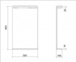 Keramia zrcadlo 50x80 30x42 IP44, PROZRCK50IP
