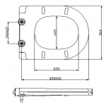 Sapho Lena WC sedátko SoftClose duroplast 1703-113